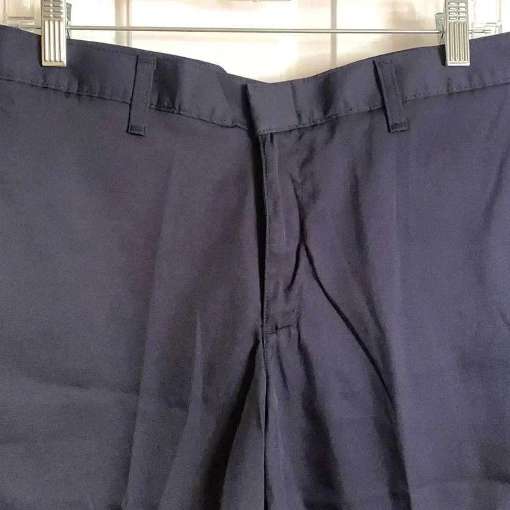 NWOT boys/teen MILLS UNIFORM CO PREP navy blue shorts 30 waist - Picture 2 of 7